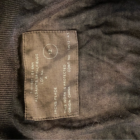 All Saints cardigan Brown Sheer Open Cardigan - Picture 7 of 8